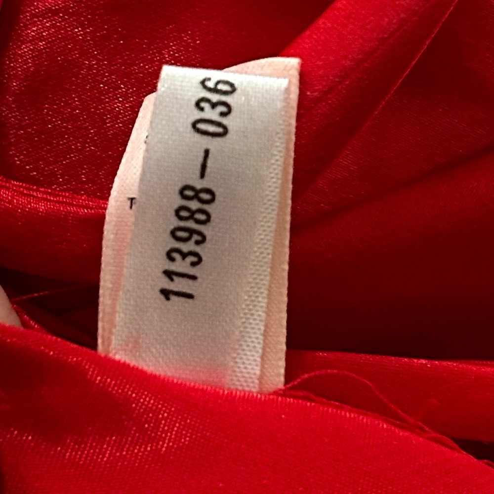 Y2K VICTORIAS SECRET Babydoll Cherry Red Lace Trim Mini Slip Dress Coquette Sz M - Picture 9 of 9
